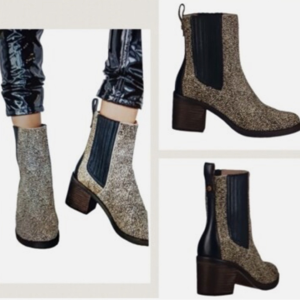 UGG Camden Exotic Calf Hair Animal Print Boots 1019177 Womens Size 6
